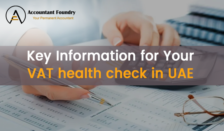 Key Information for your VAT Health Check